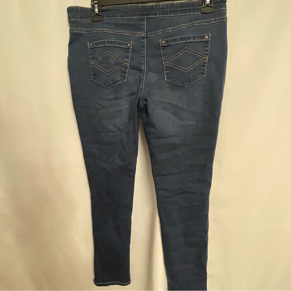 Blue Skinny Jeans with Stretch and Faded Details - Picture 3 of 4